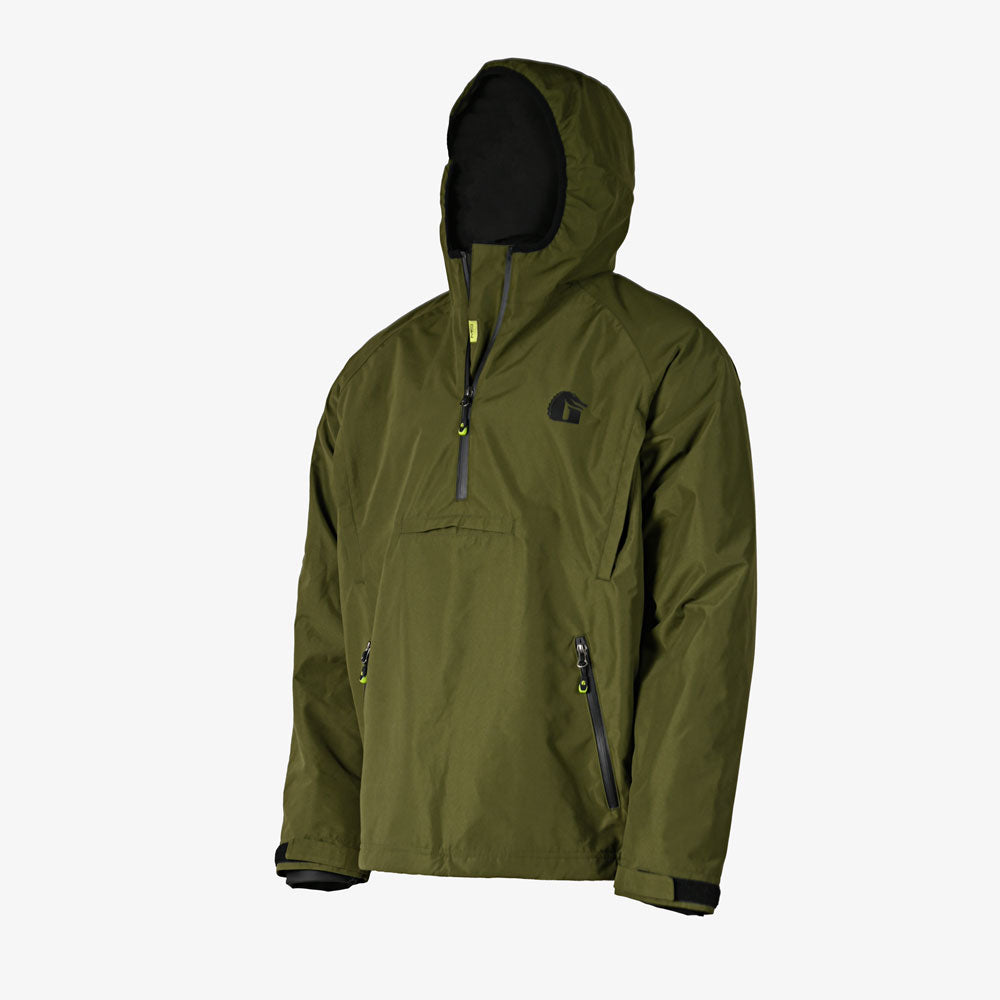 Waterproof 1/2 Zip Bog Hoodie | Mens - Olive